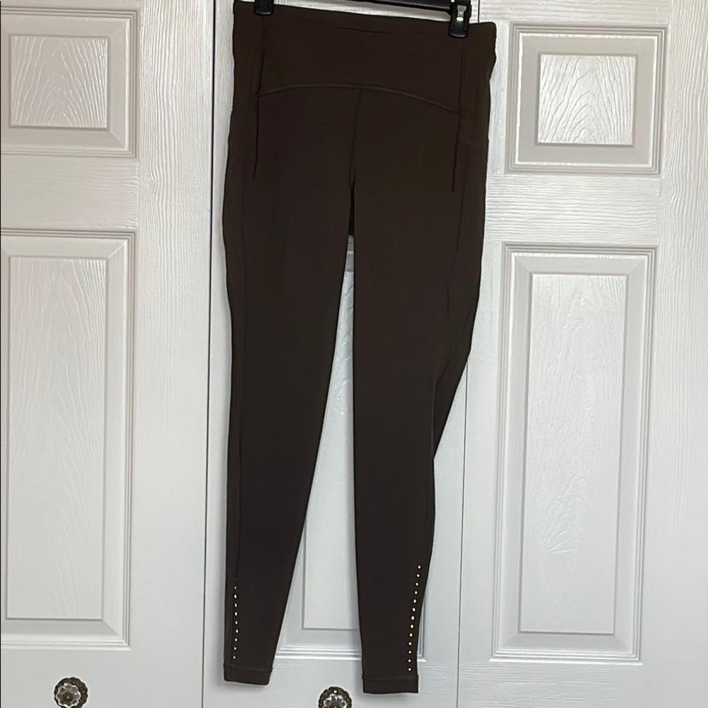 Olive green Lululemon leggings